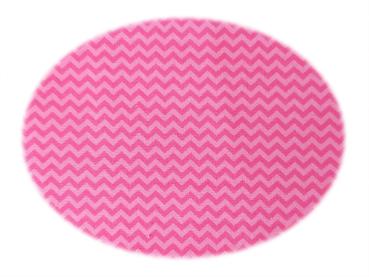 Baumwolle Serie Flamingo  - Zacken pink